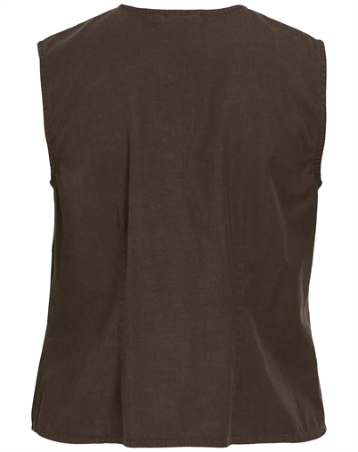 Vila - VITevira Tiestring Top - Slate Black